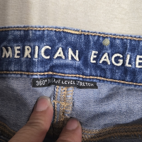 American Eagle Super High Rise Jeggings Sz 0 Short - Picture 6 of 13